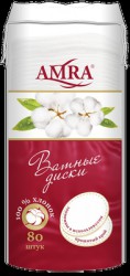 Ватные диски, AMRA (Амра) №80 косметические