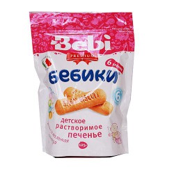 Печенье Bebi Бебики 6 злаков с 6 мес 125 г