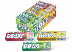 Леденцы Бобс с кристаллами ассорти дыня клубника зеленый чай 10 шт. 3.5 г