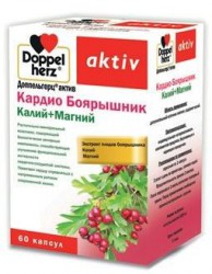 >Доппельгерц актив Кардио Боярышник Калий + Магний капс. №60