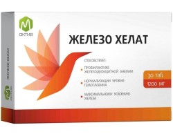 Железо хелат М актив 30 шт. табл. 40 мг / 1200 мг