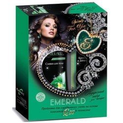 Набор подарочный Имидж №482 эмералд с ароматом орхидей сливки для тела 250 мл + крем для рук и ногтей 75 мл