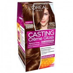Краска для волос L'Oreal Кастинг крем глосс 160 мл 603 шоколадный миндаль