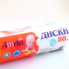 Ватные диски Амелия герл косметические 80 шт.