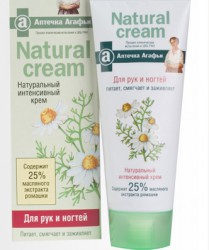 Крем для рук и ногтей Аптечка Агафьи нейчерал крим с ромашкой 75 мл