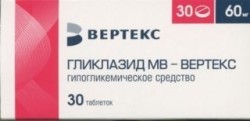 >Гликлазид МВ - ВЕРТЕКС табл. с пролонг. высвоб. 60 мг №30