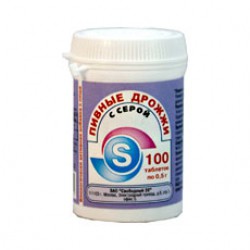 Дрожжи пивные Эко-Мон с серой 100 шт. табл. 0.5 г