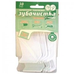 Зубочистка с нитью ментол 10 шт.