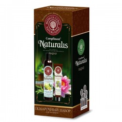 Набор подарочный Compliment Натуралис Восстановление и Тонус №703 крем для рук и ногтей + гель для душа 125 мл + 335 мл