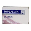Торвакард, табл. п/о пленочной 40 мг №90