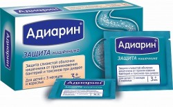 >Адиарин пор. д/сусп. д/приема внутрь 250 мг №8 изделие медицинское для защиты слизистой оболочки кишечника саше