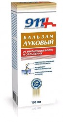 >911 Ваша служба спасения Луковый от выпадения волос и облысения Бальзам для волос 150 мл