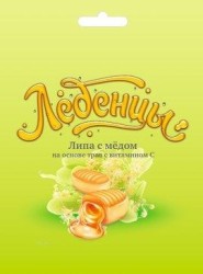 >Карамель леденцовая Планета Здоровья 60 г Липа с медом на основе трав с витамином С