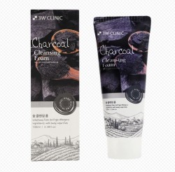 Пенка для умывания 3W CLINIC с углем 100 мл